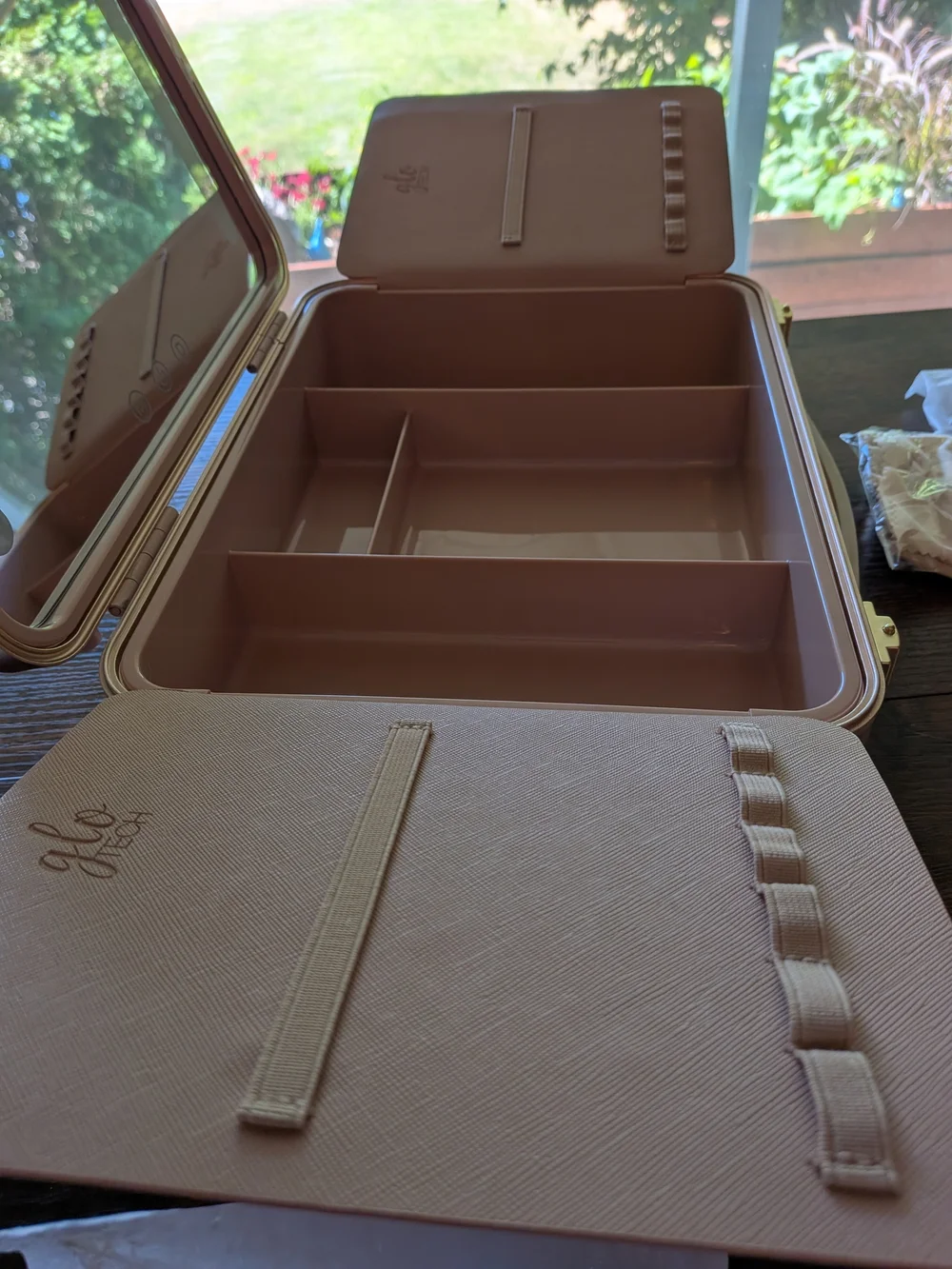 Pink Cosmetic Train Case